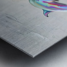 Cheerful Dolphins Metal print