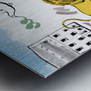 LYDIA AND THE LION Metal print