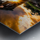 Last sunset for the coal trestle  Metal print