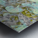 lime floral Metal print