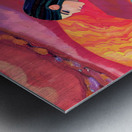 Native American Sunset Woman Metal print