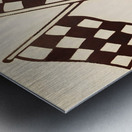 Vintage Indianapolis 500 Auto Racing Art Metal print