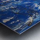 Inspired By Blue Poles Metal print