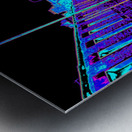 Edinburgh Street Scene in Mixed Colours Metal print