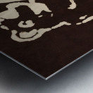 Vintage Brown University Bears Art Metal print