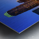 Modern Urban City at Sunset Metal print