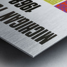 1968 Michigan Football Art Metal print