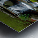 A tranquil zen sanctuary waterfall 1 Metal print