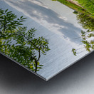 Scenic hiking trail alongside the Baltic Sea in Northern Germany Metal print