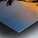 3 COLORED PALMS Metal print