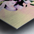 Faded Poster Lilies  Metal print