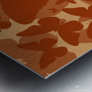 Orange Butterflies Metal print