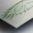 Vintage North Texas State Eagles Art Metal print