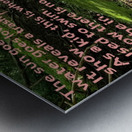 Dry Creek With Poem Metal print