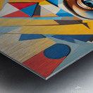 Geometric Deconstruction Dynamic art Metal print