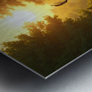 Photorealistic Deer Environment Metal print