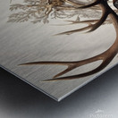 Photorealistic Deer art Metal print