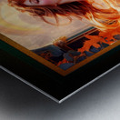 The Beauty Of Dawn Art Nouveau Allegorical AI Concept Art Portrait by Xzendor7 Metal print