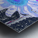 Sunflower in Digital Art Metal print