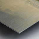 Landscape with boats near a distant city Metal print