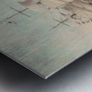 A large boat by the sea Metal print