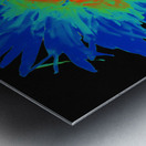 Neon Heatwave Chrysanthemum Metal print