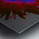 Darker Distressed Neon Heatwave Chrysanthemum Metal print