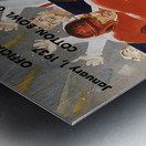 1937 Cotton Bowl Program Cover Art Metal print