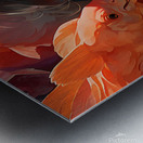 Whimsical illustration with vibrant color and magical creature. Metal print