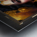 Portrait Of The Cosmic Beauty Tabatha Hycenia Stunning AI Concept Art by Xzendor7 Metal print