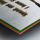 Spank Me Daddy Pin Up Miss Highly Dangerass Metal print