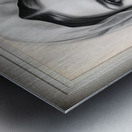 A Classical Art Portrait Illustration Of A Lady Wearing A Veil AI Concept Creation by Xzendor7 Metal print