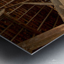 Smoky Mountains Cades Cove Barn Interior Metal print