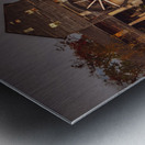 Old Mill Pigeon Forge Vertical in Autumn Metal print