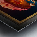 Atomic Mushrooms BARBENHEIMER Retro Fusion Captivating Portrait Art AI Concept Creation by Xzendor7 Metal print