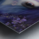 Mystical Lavender Witch - Enchanted Fantasy Portrait with Floral Magic Painting Metal print