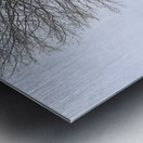 04 Gray Barn in Snow Metal print