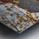 08 Rainy Day Barn in Autumn Metal print