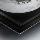 The Alluring Passion Of A Harvest Moon Captivating Portrait AI Concept Art by Xzendor7 Metal print