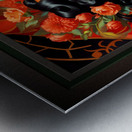 A Vision Of Flowers Pop Surrealism Captivating Portrait AI Concept Art by Xzendor7 Metal print