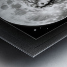 The Beauty Of The Harvest Moon Stunning Portrait Illustraion AI Concept Art by Xzendor7 Metal print