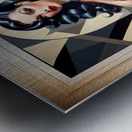 I Play All The Angles Retro Fashion Pin Up Queen Captivating Portrait AI Concept Art by Xzendor7 Metal print