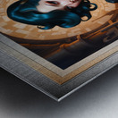 I Am In Control Gothic Girl Portrait Astonishing AI Concept Art by Xzendor7 Metal print