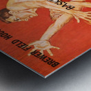 1962 Missouri vs. Oklahoma State Basketball Program Art Metal print