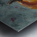 Pumpkin on Gray Metal print