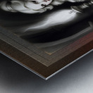 The Torch Bearer Of The Night Captivating AI Concept Art Portrait by Xzendor7 Metal print