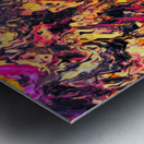 Abstract Melting Red Forms  Metal print