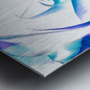 Abstract Multicoloured Rose on a Dark Abstract Background  Metal print