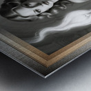 Oh Its You Mesmerizing AI Concept Illustration Art Portrait by Xzendor7 Metal print