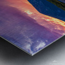 Approaching Shower At Sunset Metal print